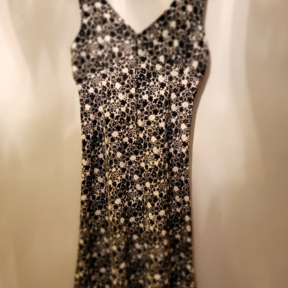 Express Brand Summer Dress, Floral, Black & White, Size 5/6